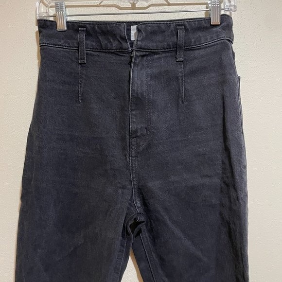 Reformation Size 26 Kayo High & Skinny Erie Black Wash Jeans no belt - Picture 3 of 14